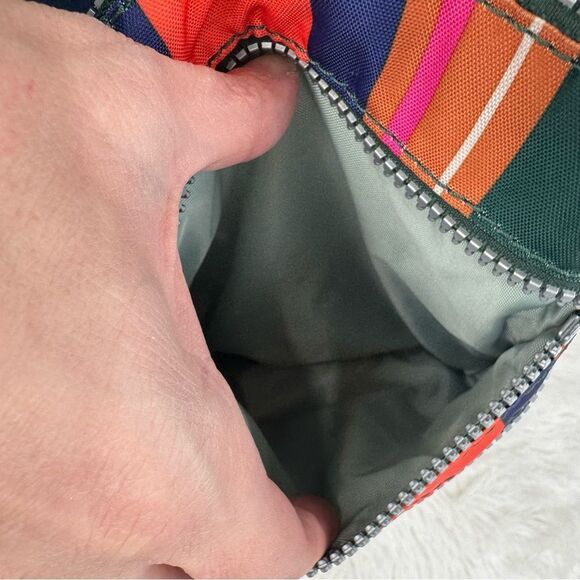 Kipling Alvar Rainbow Striped Nylon Crossbody Purse - Picture 10 of 12